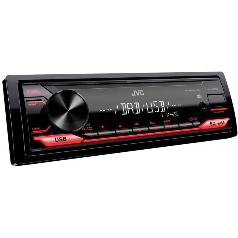 foto del prodotto autoradio kd x182db black e red - jvc
