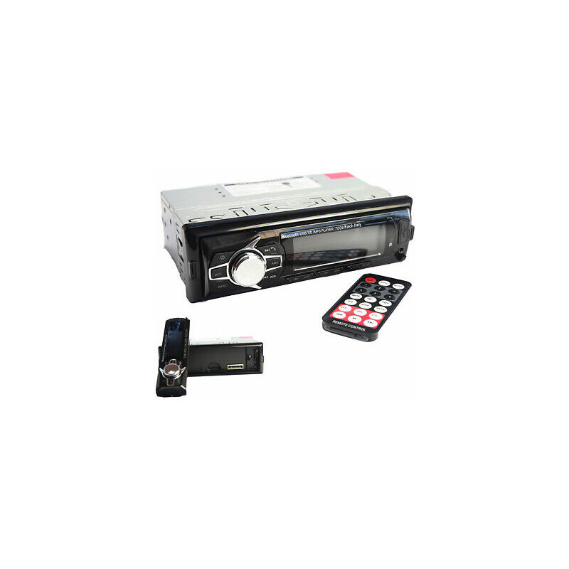 foto del prodotto autoradio stereo bluetooth frontalino estraibile fm mp3 usb sd lcd 60wx4 ec 7008