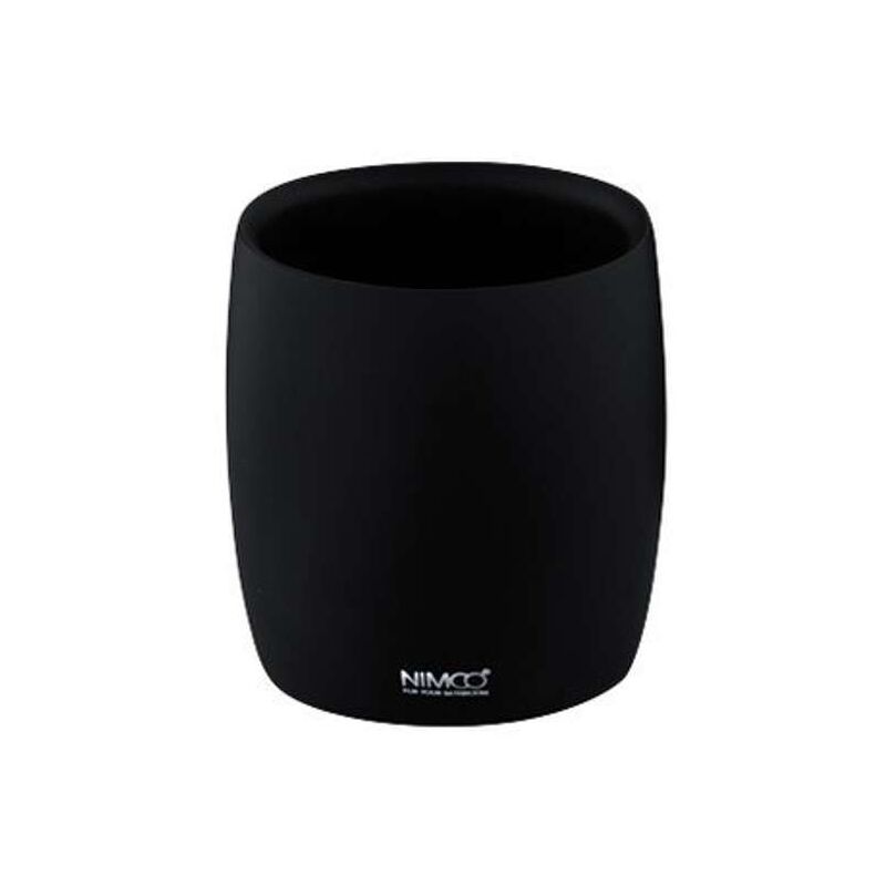foto del prodotto ava tazza per spazzolini e dentifricio, nera av 15058 90 nimco