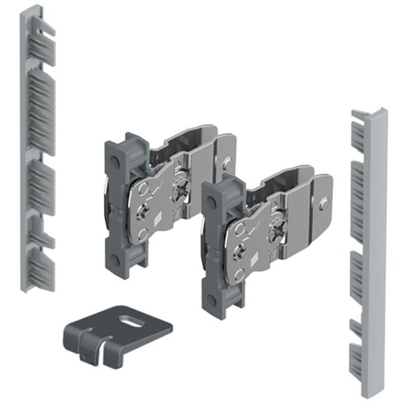 foto del prodotto avantech you kit di connettori per il frontale interno da tagliare a misura altezza 101 mm argento hettich 9257611