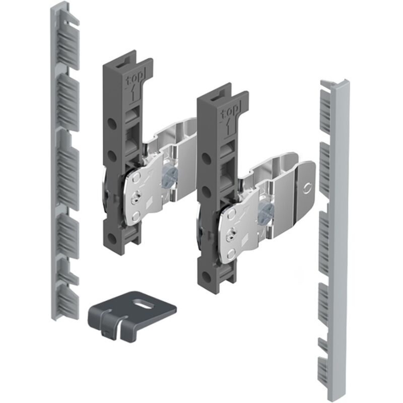 foto del prodotto avantech you kit di connettori per il frontale interno da tagliare a misura altezza 139 mm argento hettich 9257612