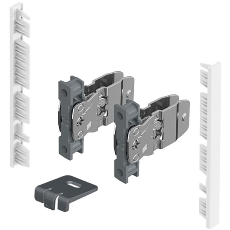 foto del prodotto avantech you kit di connettori per la facciata interna da tagliare a misura altezza 101 mm bianco hettich 9257615
