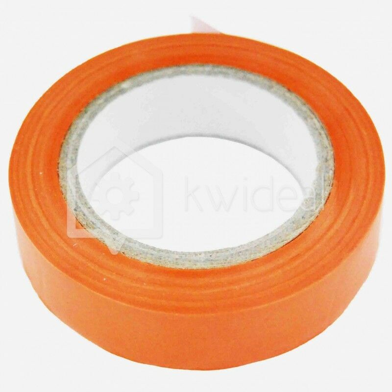 foto del prodotto avb 10 rotoli di isolante scotch per elettricisti nastri da 10 metri arancione