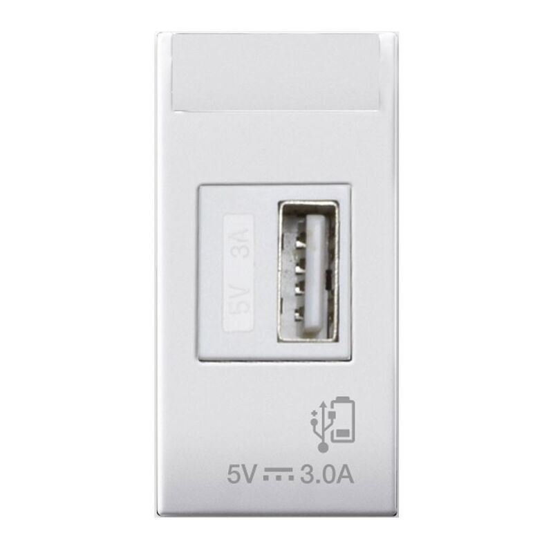 foto del prodotto ave caricatore usb serie domus 100 s44 universale 3a bianco 441082usb3a