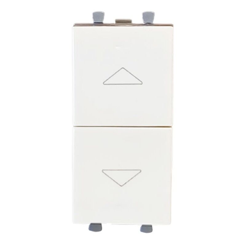 foto del prodotto ave commutatore 2 tasti domus 1m 10a con frecce e interblocco 441051