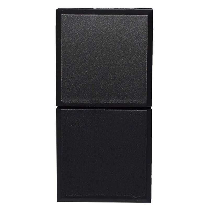 foto del prodotto ave doppio pulsante tekla 1pna 1pna 10a nero 1m senza interblocco 445056