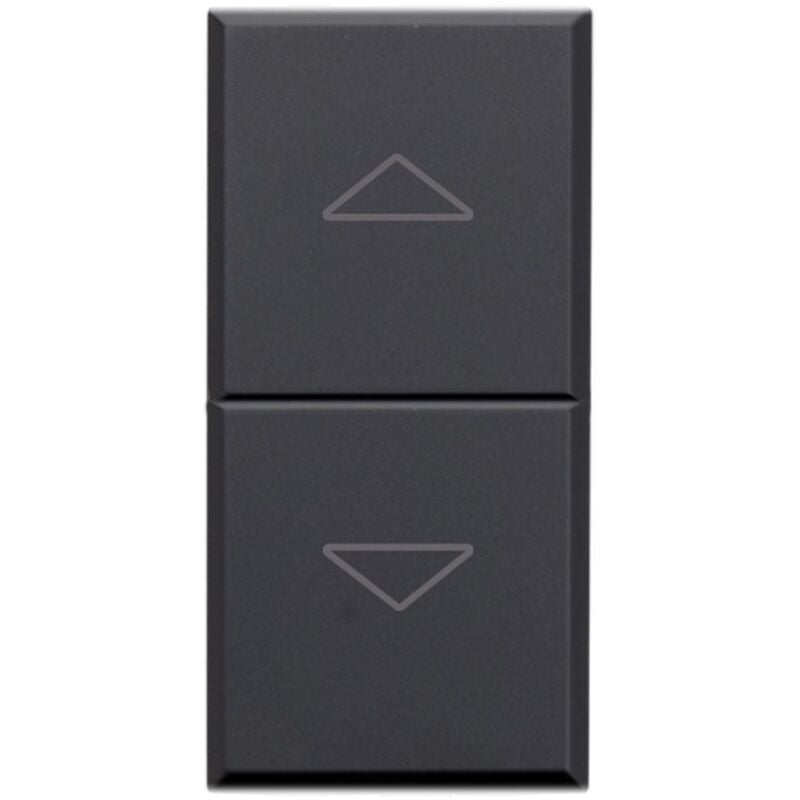 foto del prodotto ave interruttori catalogo - ave due mezzi tasti per commutatore iot tekla 1m serie 44 445tgc-w