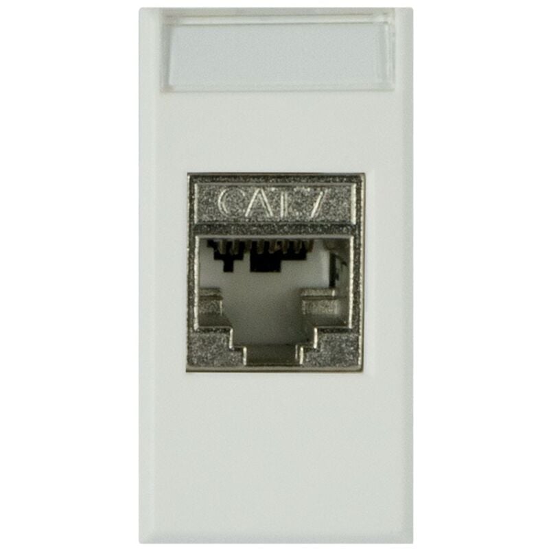 foto del prodotto ave interruttori catalogo presa rj45 cat6 non schermata 1 modulo bianco whitek s44 ave 446027c6