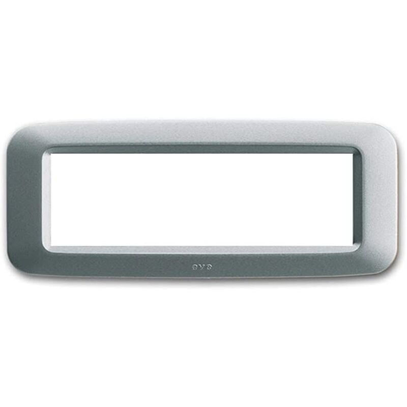 foto del prodotto ave placca argento opaco 6 moduli yes 45 tecnop. 6 mod. cod. 45py06ao 