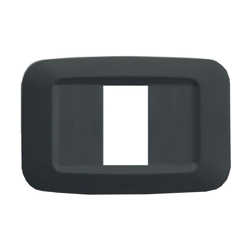 foto del prodotto ave - placca in tecnopolimero yes 45 1 moduli grigio noir 45py01gn