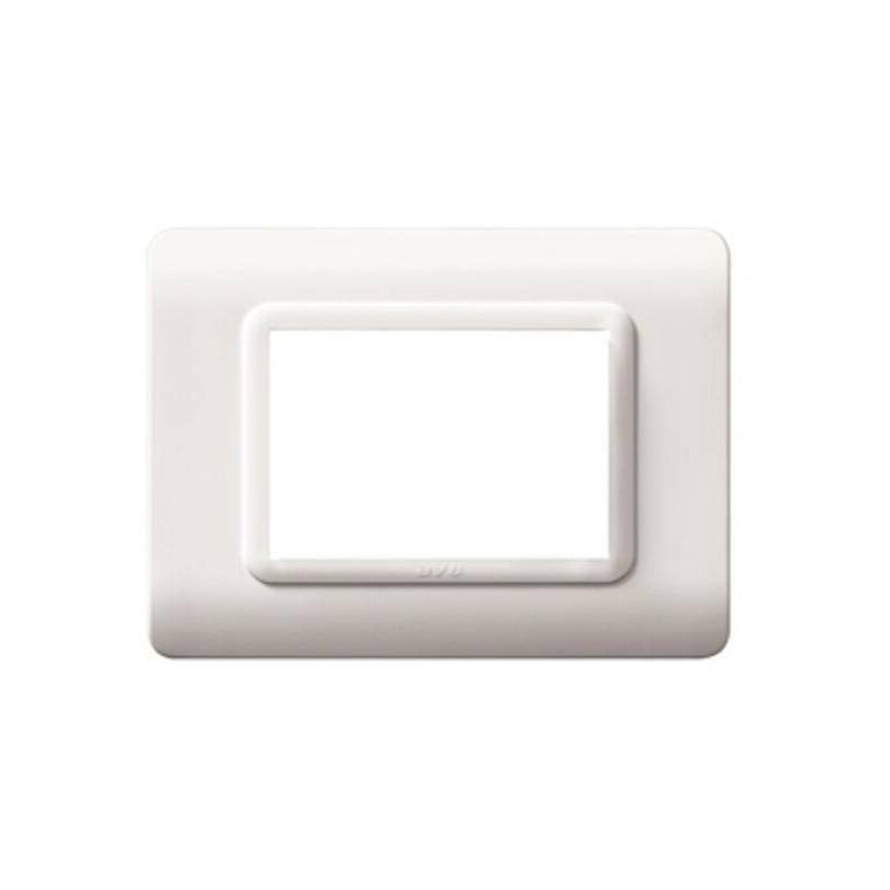 foto del prodotto ave placca per scatola rettangolare tecnopolimero s44 3 moduli bianco 44py03b