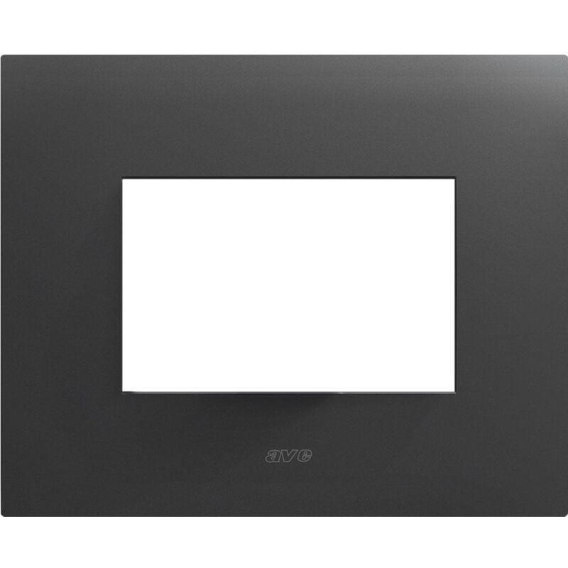 foto del prodotto ave placca smart44 metallo grigio 3moduli per scatole rettangolari 44psm3gtk