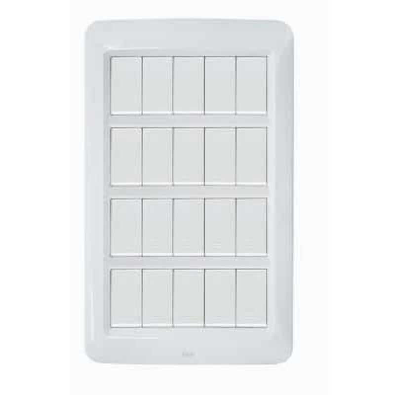 foto del prodotto ave placca yes tecnopolimero 20mod.bianco banquise cod. 45py020bb 