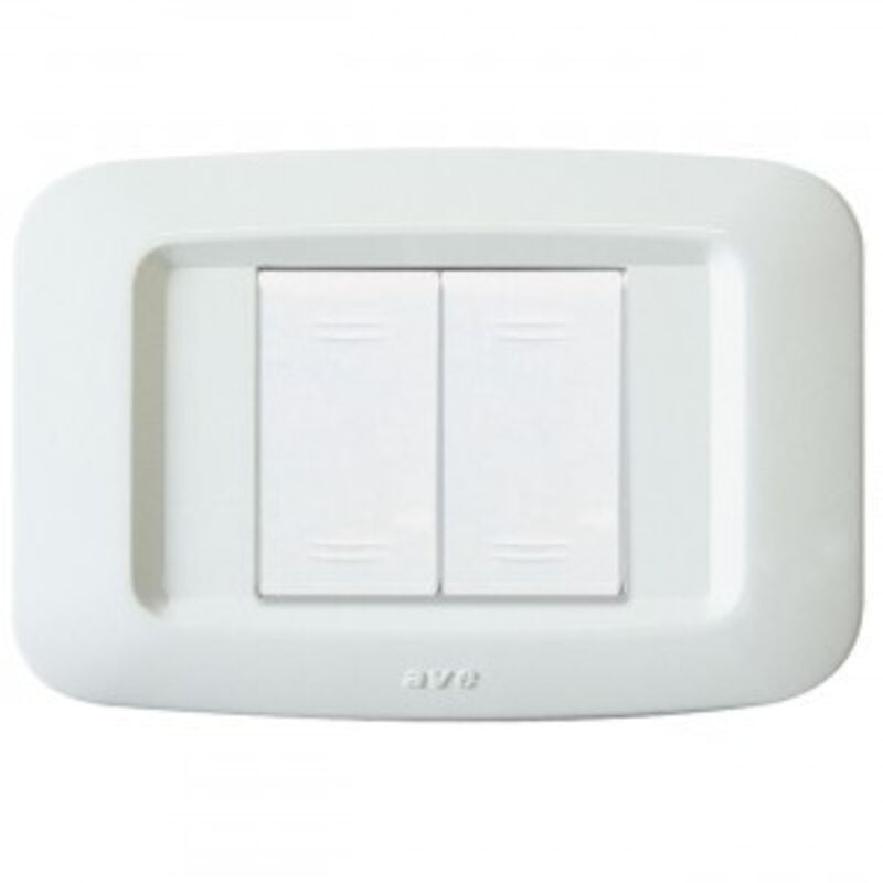 foto del prodotto ave - placca yes tecnopolimero lucido 2m aff.banq cod. 45py02bb