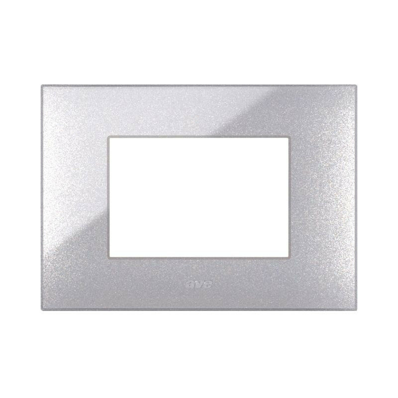 foto del prodotto ave placca young44 colore grigio metallizzato 3 posti 44pj03gm