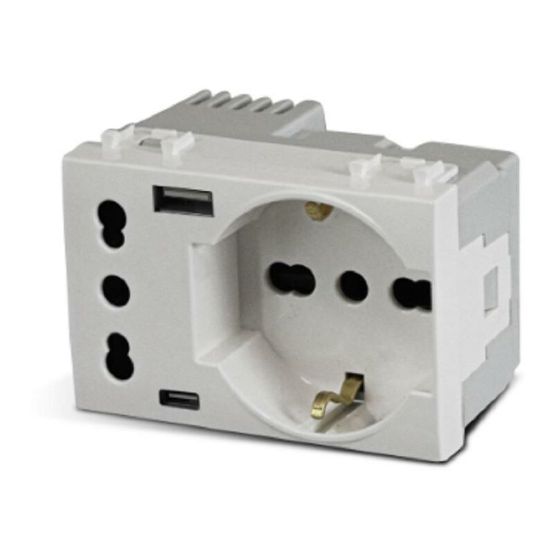 foto del prodotto ave presa schuko ita usb a c domus 3m 44109015usb