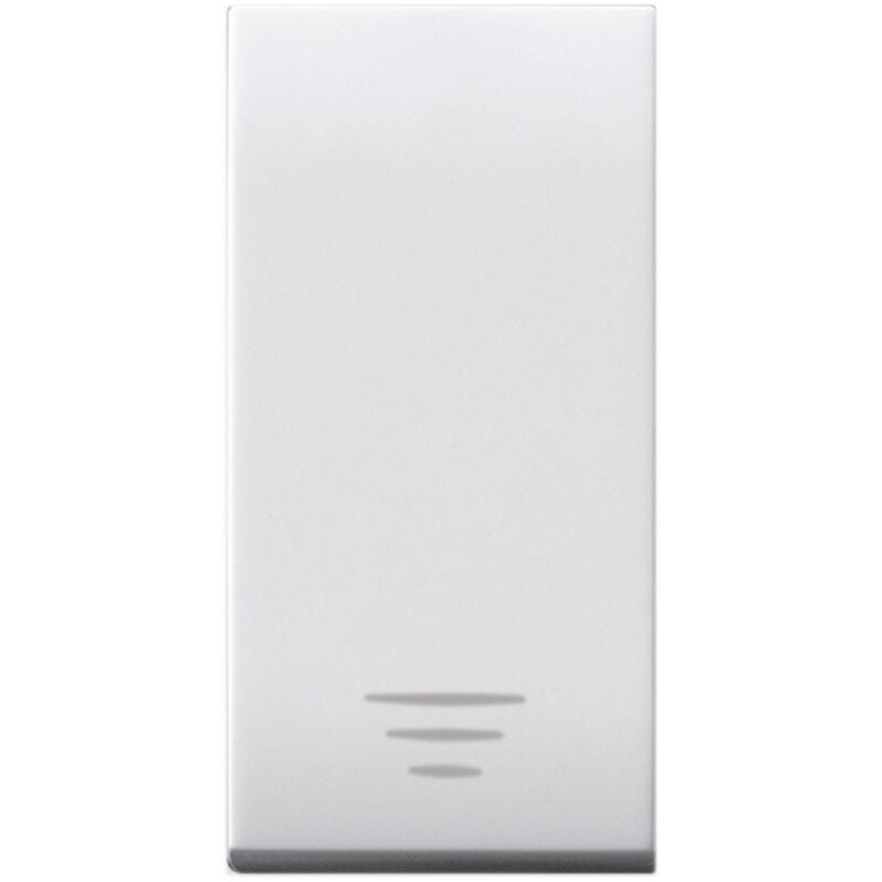foto del prodotto ave pulsante 10a domus s44 colore ral 9010 1p illuminabile finitura lucida 1m