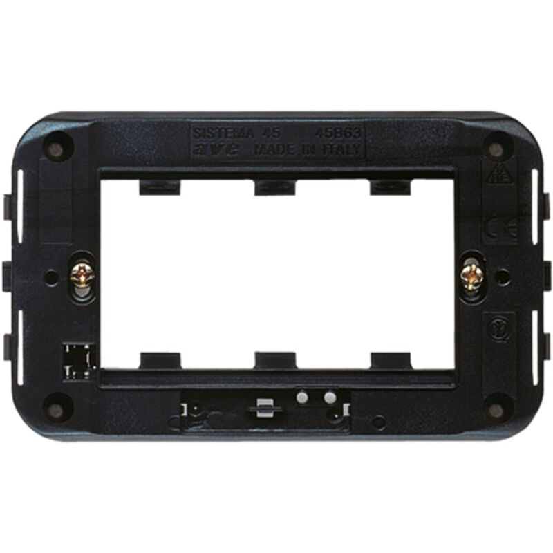 foto del prodotto ave supporto armatura 3 moduli per sistema 45 per scatole rettangolari 45b63