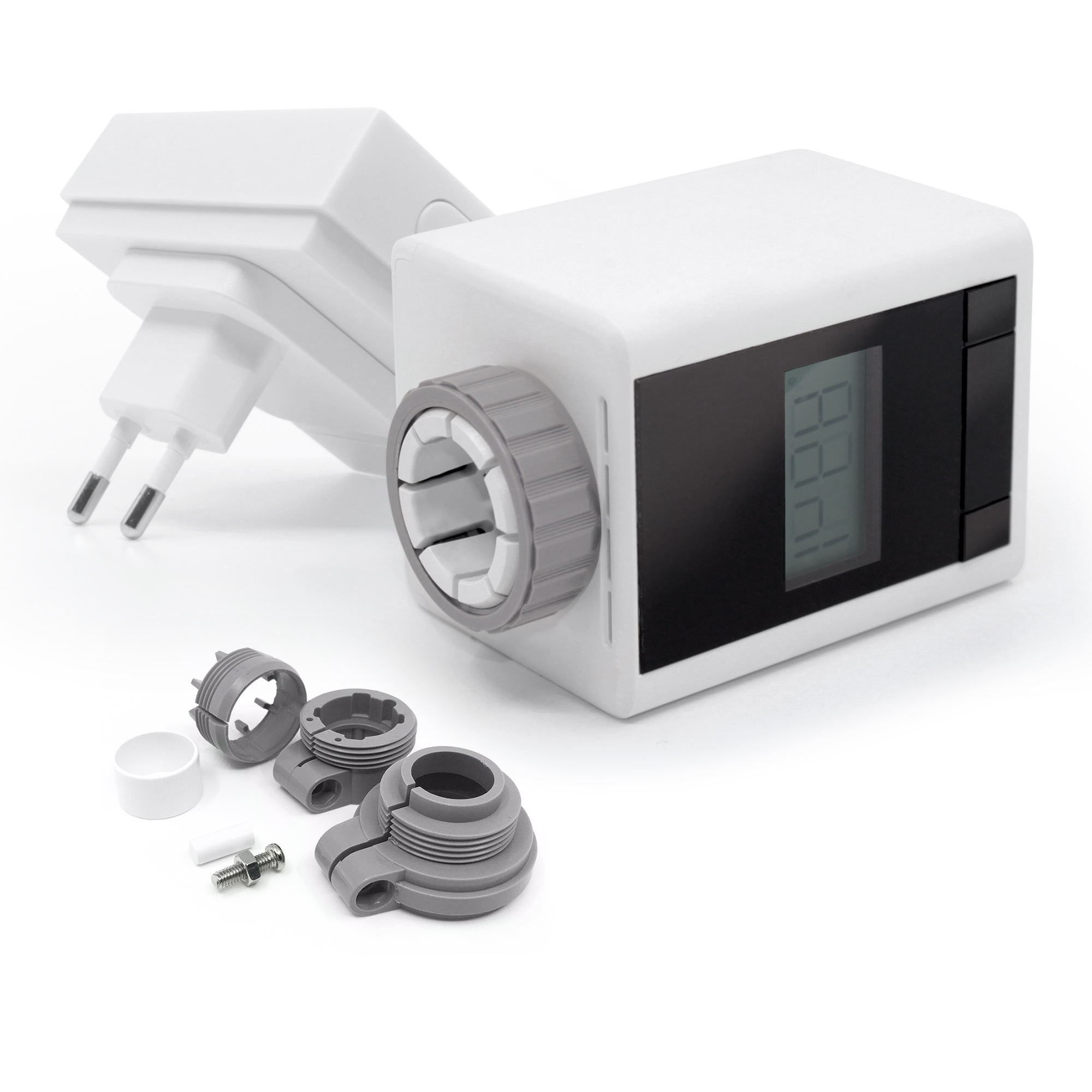 foto del prodotto avidsen hometap - valvola termostatica connessa con il ponte di connessione