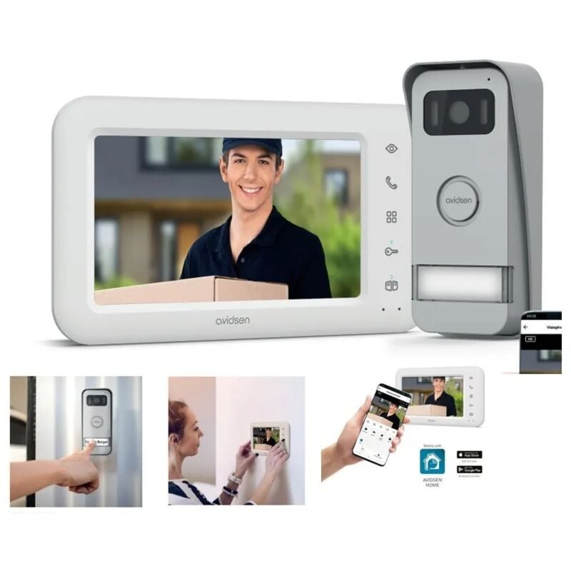 foto del prodotto avidsen kit videocitofono connesso senza filo elia 112302