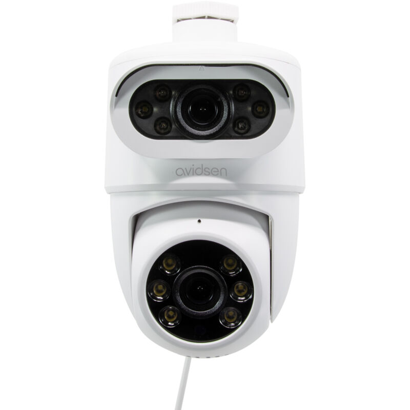 foto del prodotto avidsen telecamera ip motorizzata 2k per esterni con doppio obiettivo homecam dual ptz 127156