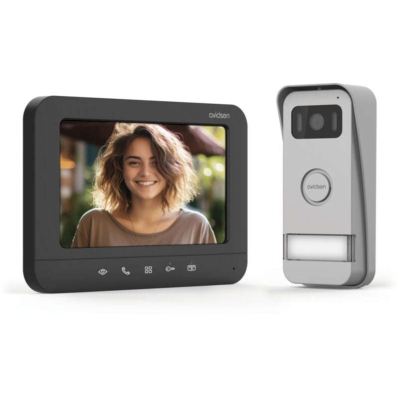 foto del prodotto avidsen videocitofono a colori 2 fili doppio comando prima 112300