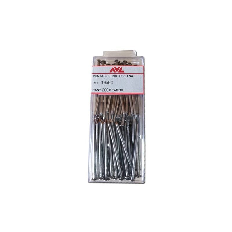 foto del prodotto avl punte in ferro con blister piatto 60x16 mm 200 g blister 81 e