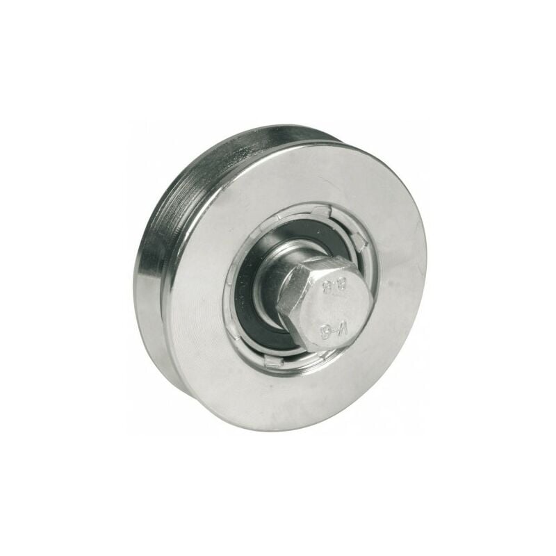 foto del prodotto avl ruota 100 con scanalatura triangolare e 2 cuscinetti a sfere portata 450 kg 916100y 2