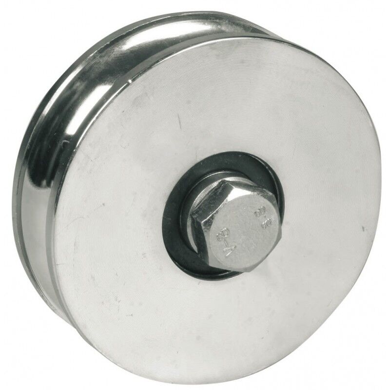 foto del prodotto avl ruota a gola tonda 120 mm 2 cuscinetti a sfera portata 500 kg vite 14x70 mm 916120a 2
