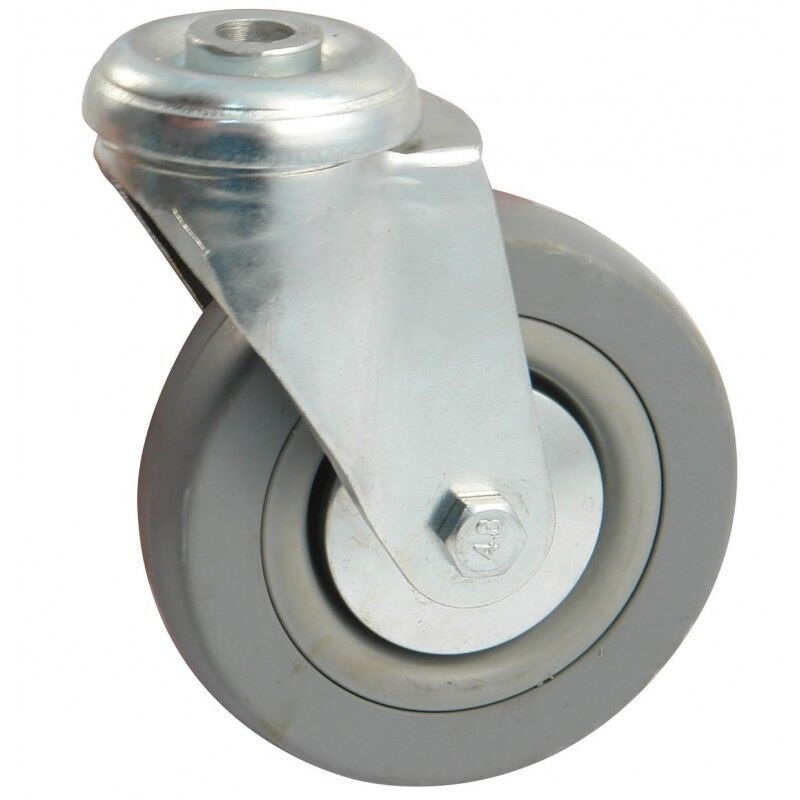foto del prodotto avl ruota girevole con occhiello ruota in gomma 125 portata 100 kg 5508125h