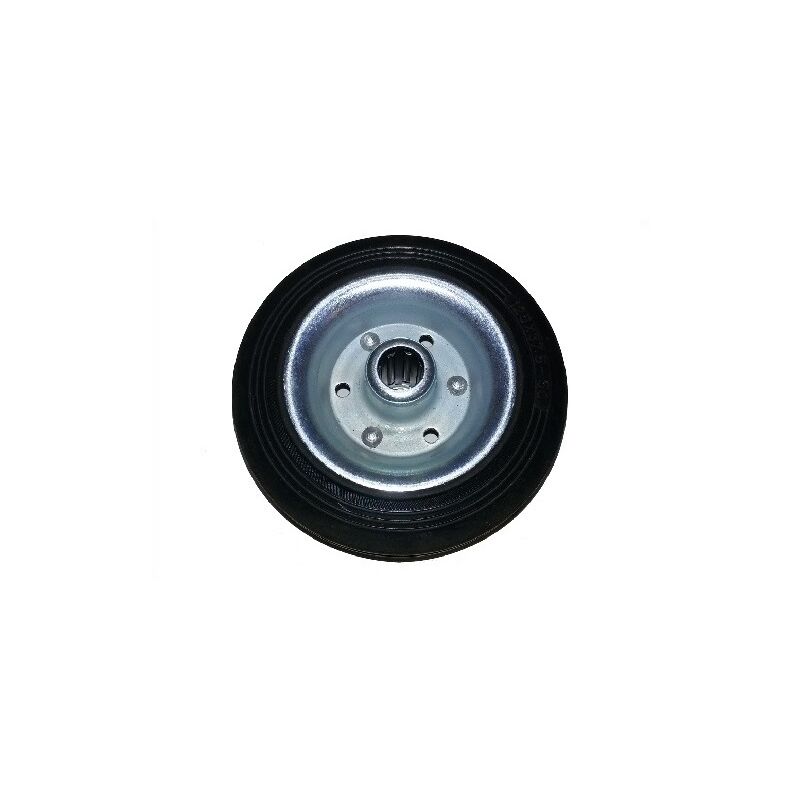 foto del prodotto avo ruota con rivestimento in gomma 125x37,5 in gomma piena marca made in italy