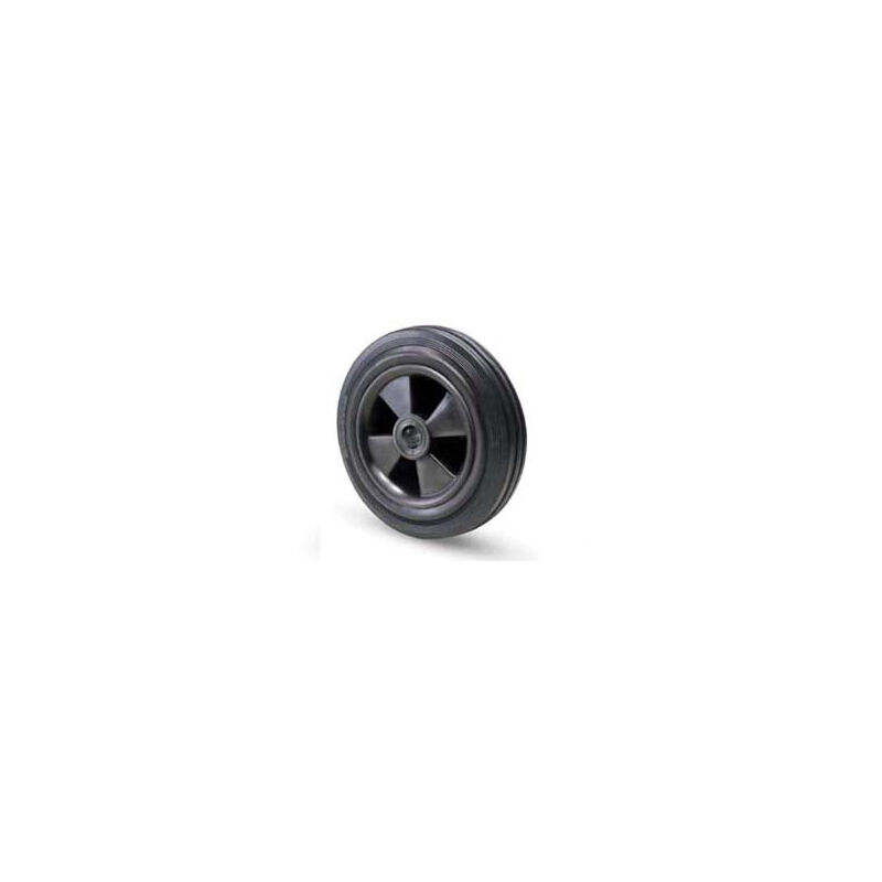 foto del prodotto avo ruote industriali semplici flangia termoplastica in gomma 112b mm.80x30 foro mm.12 port. kg.50