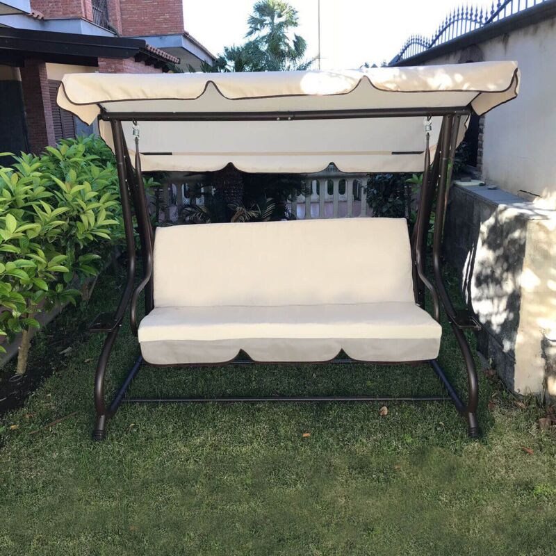 foto del prodotto avos dondolo letto da giardino completo di cuscini