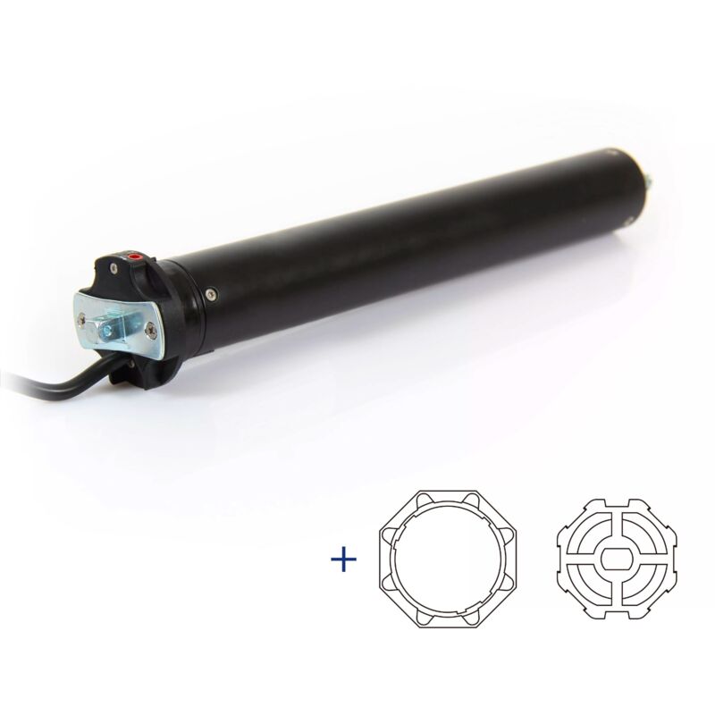 foto del prodotto avosdim motore cablato tapparella 45 corto 10nm adattatori asse octo 60