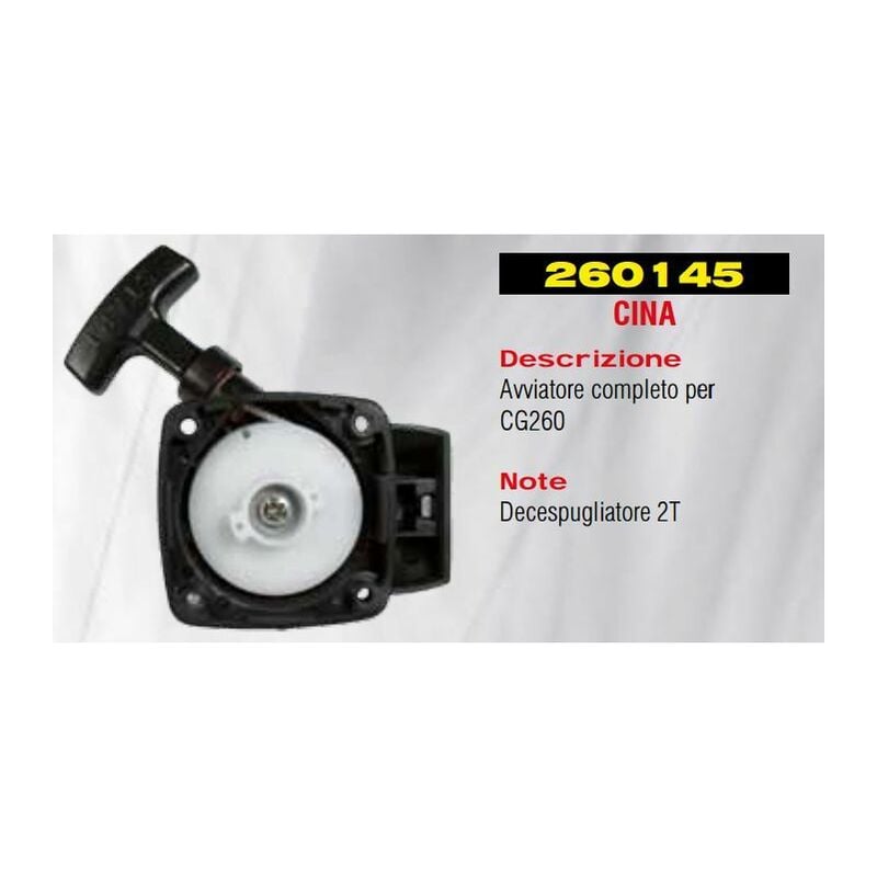 foto del prodotto avviatore decespugliatore 2t rasaerba tagliaerba trattorino cina cg260 260145