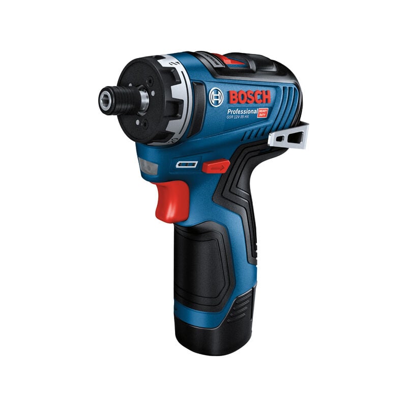 foto del prodotto avvitatore a batteria bosch gsr 12v 35 hx con batteria 2x 3,0 ah e caricabatterie in l boxx