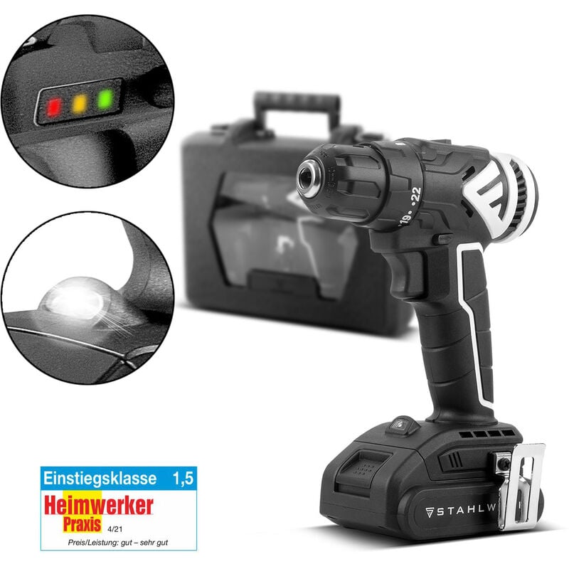 foto del prodotto avvitatore a batteria stahlwerk abs 18 st da 18 volt con tecnologia brushless