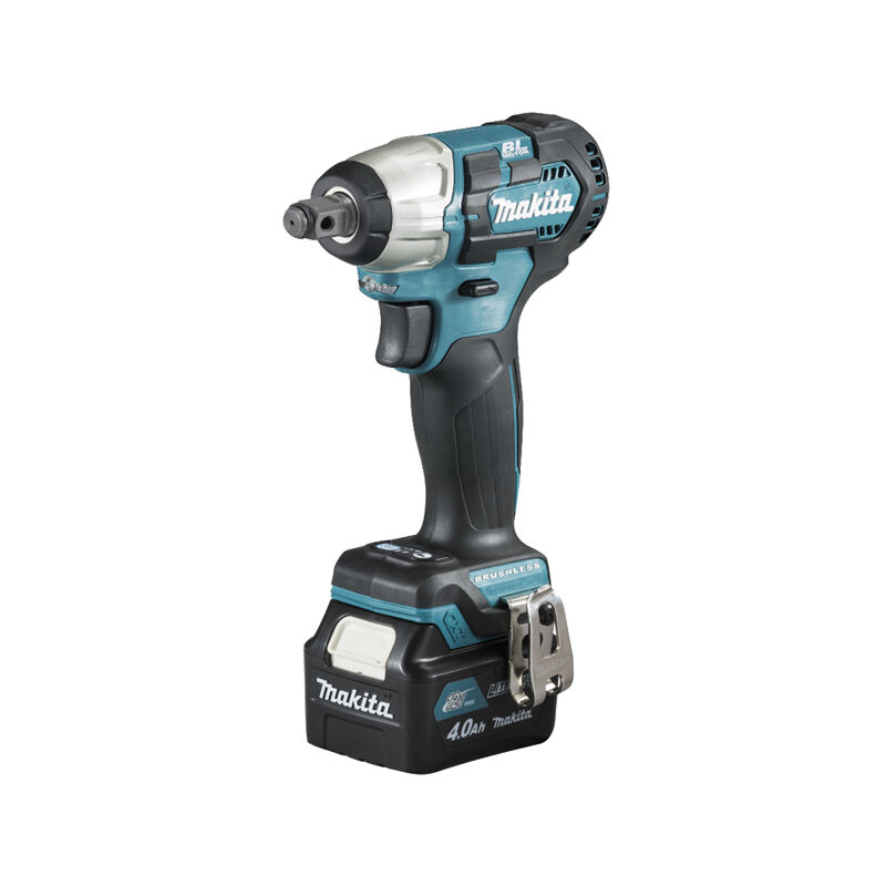 foto del prodotto avvitatore a impulsi 12 v li ion 4 ah 165 nm makita 2 batterie caricabatterie in confezione tw161dsmj