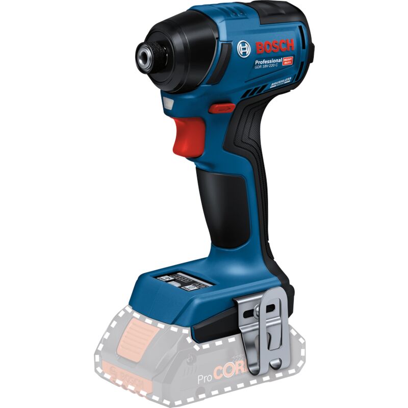 foto del prodotto avvitatore a impulsi a batteria bosch gdr 18v 220 c, senza batteria e caricabatterie in scatola