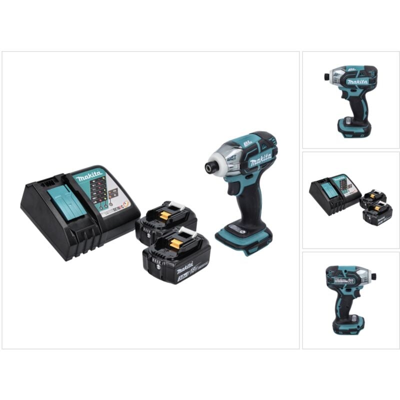 foto del prodotto avvitatore a impulsi a batteria makita dts 141 rf 18 v 40 nm 1 4' brushless 2x batteria ricaricabile 3,0 ah caricabatterie