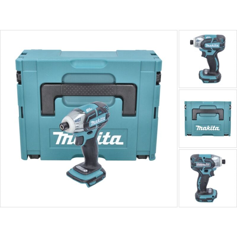 foto del prodotto avvitatore a impulsi a batteria makita dts 141 zj 18 v 40 nm 1/4' senza spazzole + makpac - senza batteria, senza caricabatterie