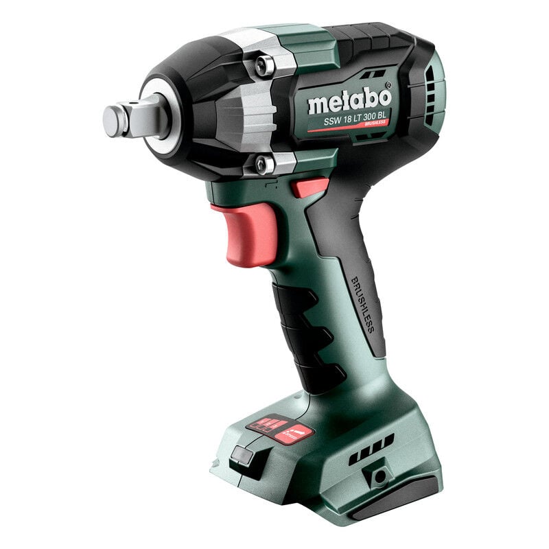 foto del prodotto avvitatore a impulsi a batteria metabo ssw 18 lt 300 bl senza batteria e caricabatterie in scatola