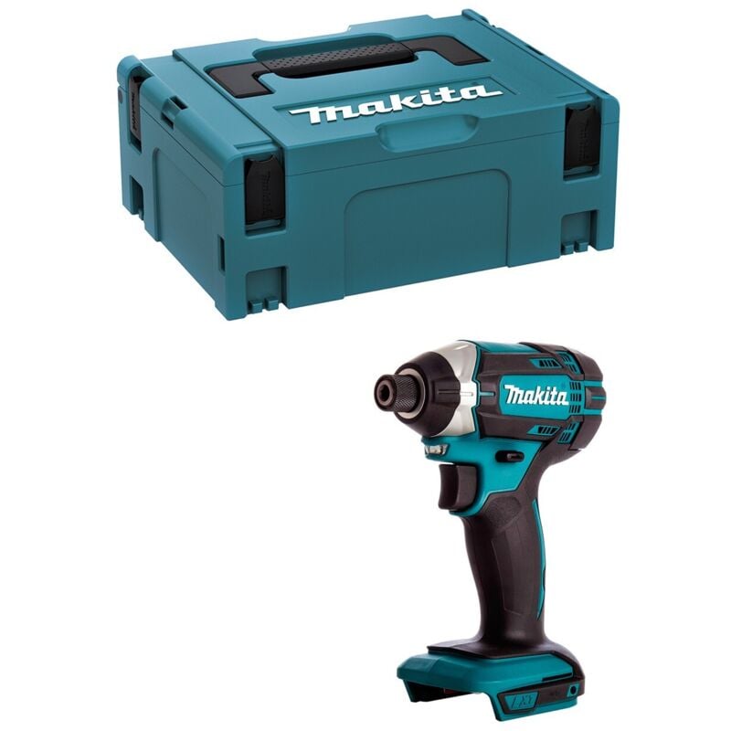 foto del prodotto avvitatore a impulsi makita 18 v li ion 165 nm batteria e caricabatteria non inclusi con valigetta mak pac dtd152zj