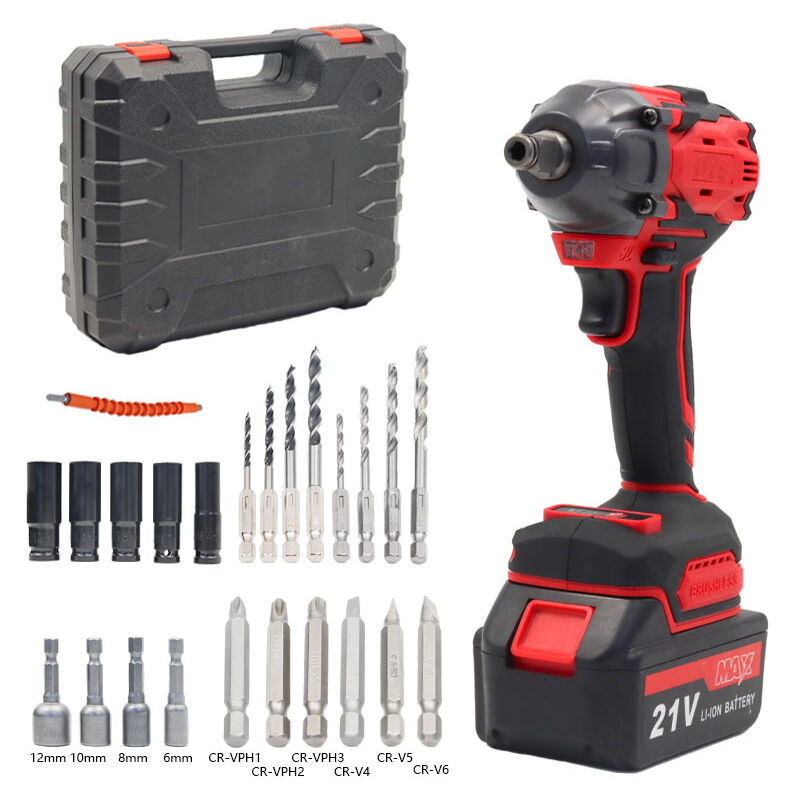 foto del prodotto avvitatore a impulsi professionale a batteria 18 v, 220 nm, motore brushless, attacco esagonale, velocit variabile, senza batteria 