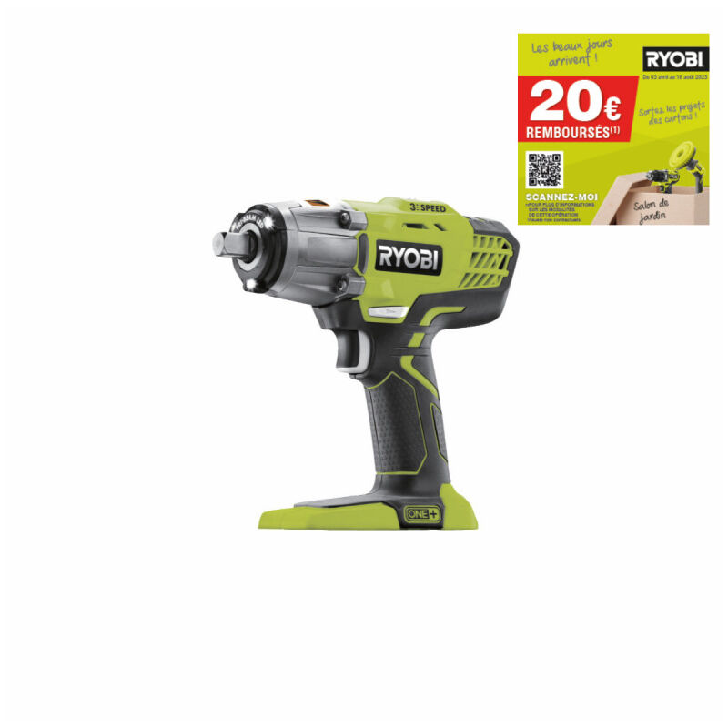 foto del prodotto avvitatore a impulsi ryobi r18iw3 0 18v one senza batteria o caricabatterie