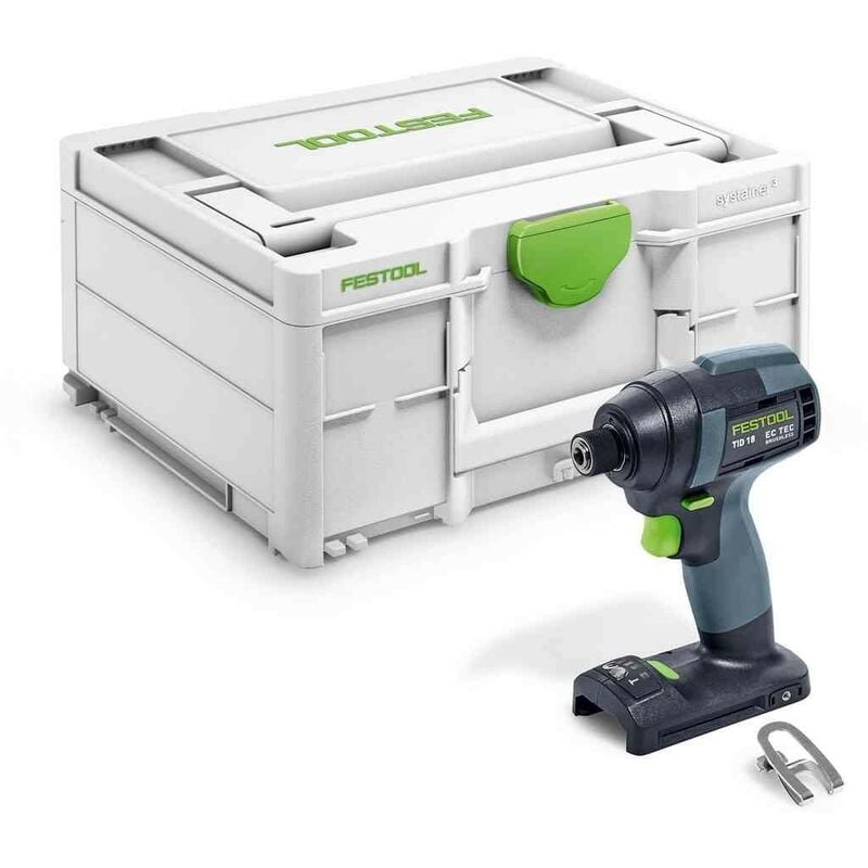 foto del prodotto avvitatore a percussione a batteria festool tid 18 basic 576481 in contenitore di sistema