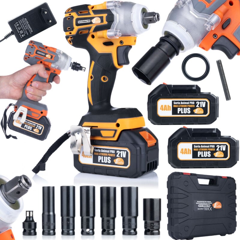 foto del prodotto avvitatore a percussione a batteria rosfix orange doberman 21v od21v accessori 2x batteria 4ah