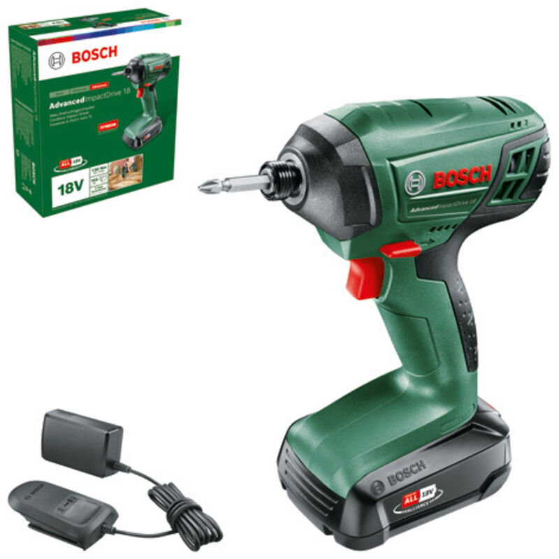foto del prodotto avvitatore a percussione con batteria advancedimpactdrive 18 con 1 batteria e caricabatterie