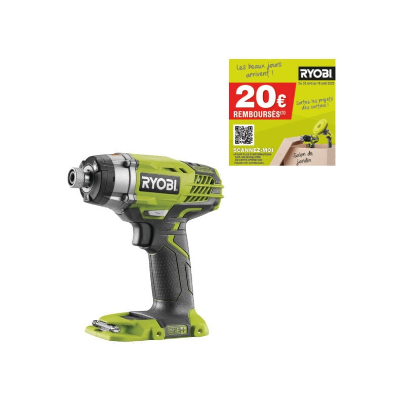 foto del prodotto avvitatore a percussione ryobi 18v one senza batteria o caricatore r18id3 0
