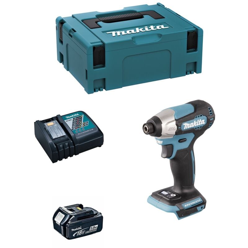 foto del prodotto avvitatore ad impulsi makita dtd157rtj1 1 x 5,0 ah dc18rc makpac 2 